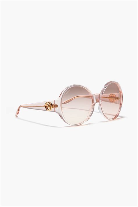 gucci round-frame acetate sunglasses prescription|gucci sunglasses with swarovski crystals.